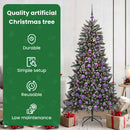vidaXL Mű karácsonyfa 300 LED-del Zöld 180 cm PVC és Műanyag és Acél