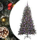vidaXL Mű karácsonyfa 300 LED-del Zöld 180 cm PVC és Műanyag és Acél