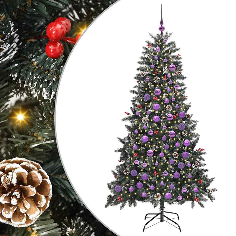 vidaXL Mű karácsonyfa Zöld 99 x 99 x 180 cm PVC és Műanyag és Acél