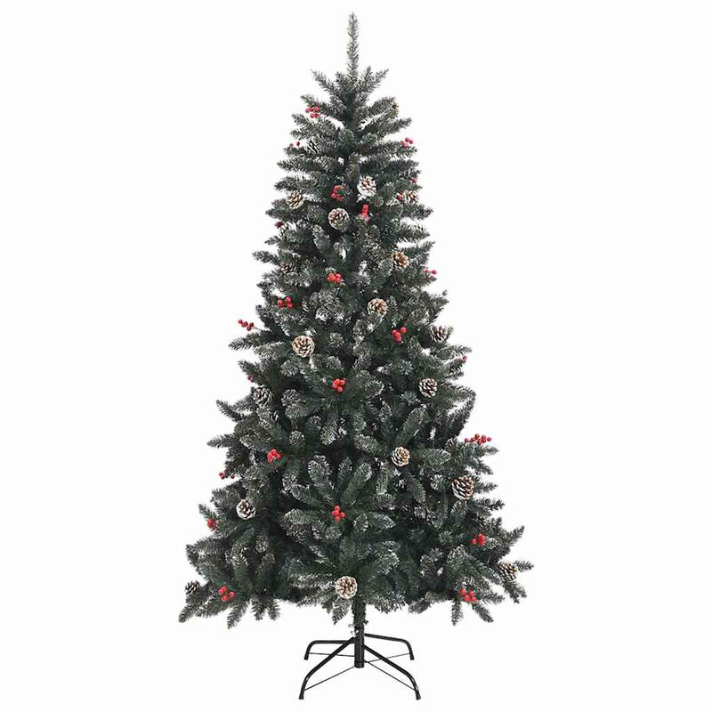 vidaXL Mű karácsonyfa Zöld 99 x 99 x 180 cm PVC és Műanyag és Acél