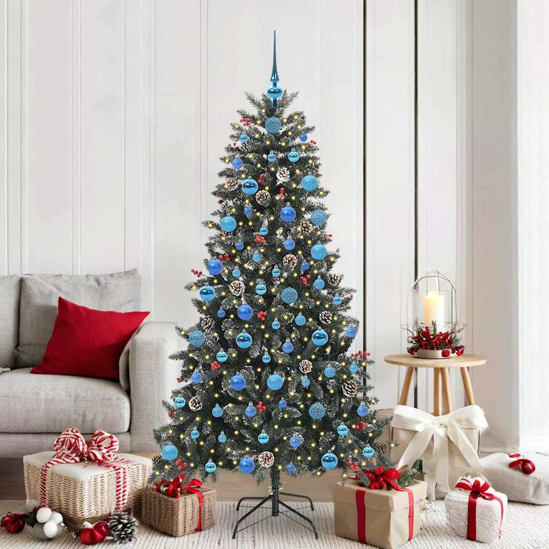 vidaXL Mű karácsonyfa Zöld 99 x 99 x 180 cm PVC és Műanyag és Acél