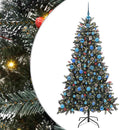 vidaXL Mű karácsonyfa 300 LED-del Zöld 180 cm PVC és Műanyag és Acél