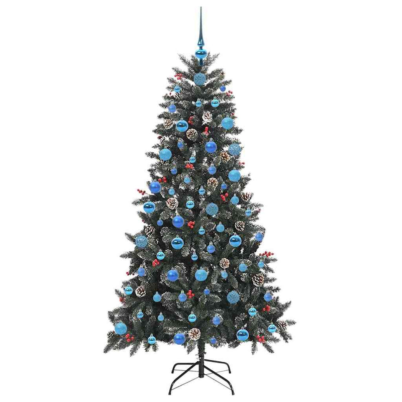vidaXL Mű karácsonyfa Zöld 99 x 99 x 180 cm PVC és Műanyag és Acél