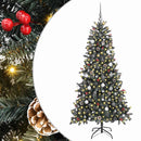 vidaXL Mű karácsonyfa Zöld 114 x 114 x 210 cm PVC és Műanyag és Acél