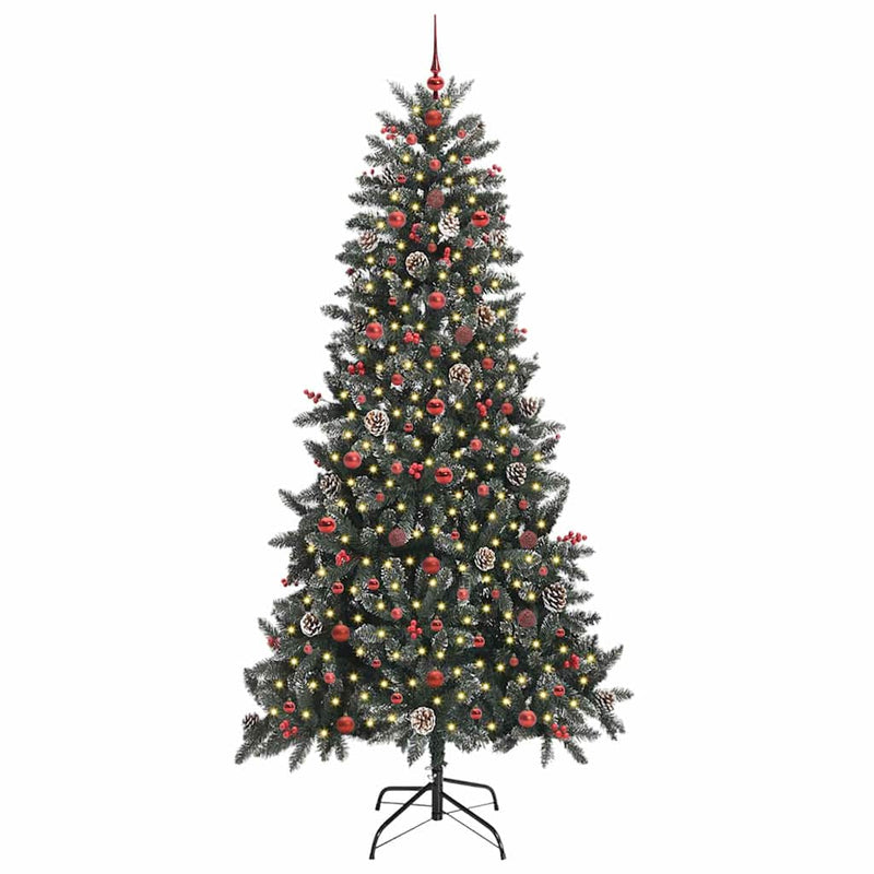 vidaXL Mű karácsonyfa 300 LED-del Zöld 129.5 x 129.5 x 240 cm