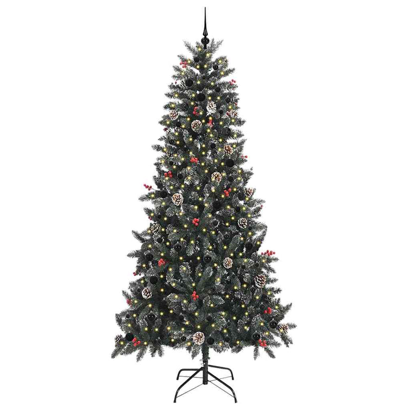 vidaXL Mű karácsonyfa 300 LED-del Zöld 129.5 x 129.5 x 240 cm