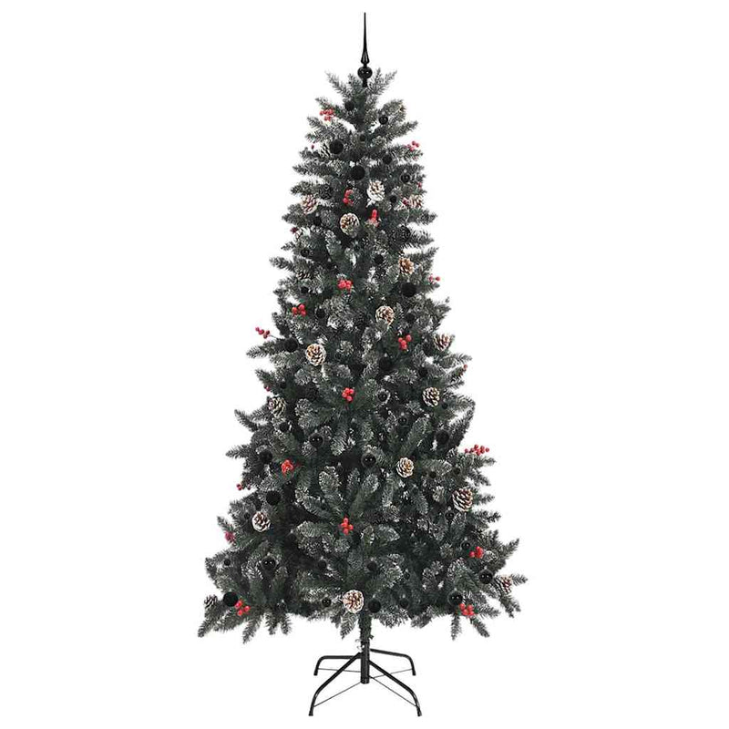 vidaXL Mű karácsonyfa 300 LED-del Zöld 129.5 x 129.5 x 240 cm