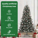 vidaXL Mű karácsonyfa 300 LED-del Zöld 240 cm PVC és Műanyag és Acél