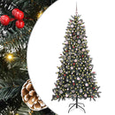 vidaXL Mű karácsonyfa 300 LED-del Zöld 240 cm PVC és Műanyag és Acél