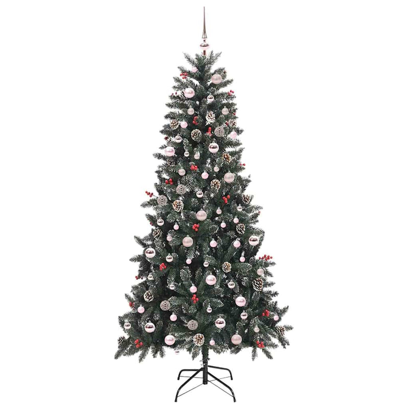 vidaXL Mű karácsonyfa 300 LED-del Zöld 129.5 x 129.5 x 240 cm
