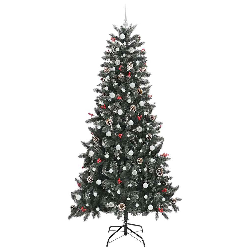 vidaXL Mű karácsonyfa 300 LED-del Zöld 129.5 x 129.5 x 240 cm