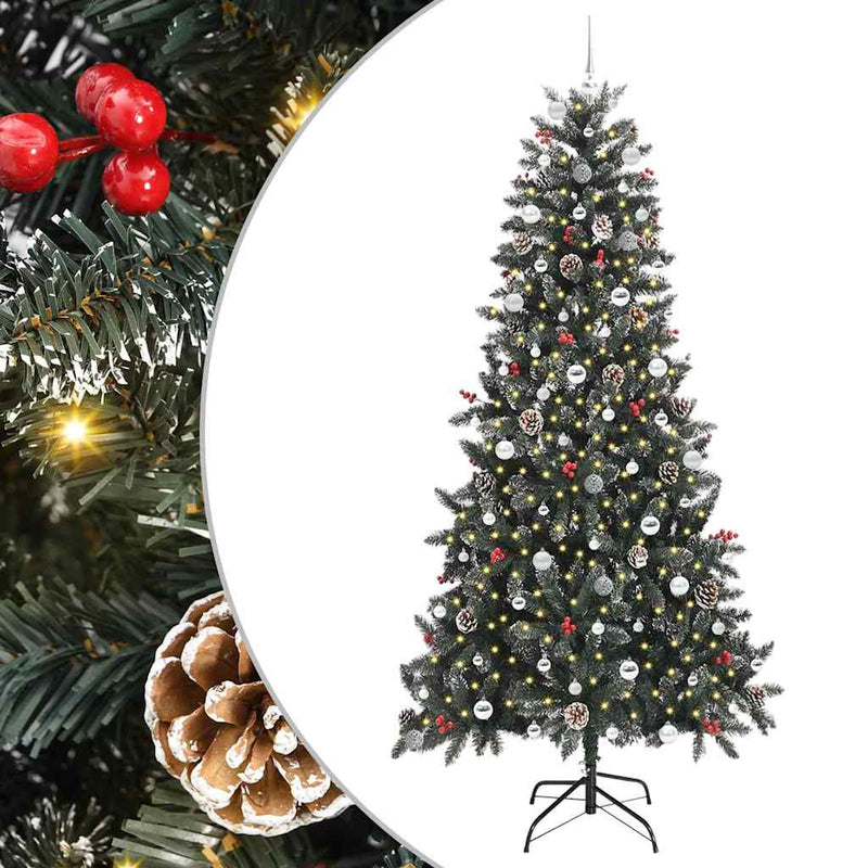 vidaXL Mű karácsonyfa 300 LED-del Zöld 129.5 x 129.5 x 240 cm