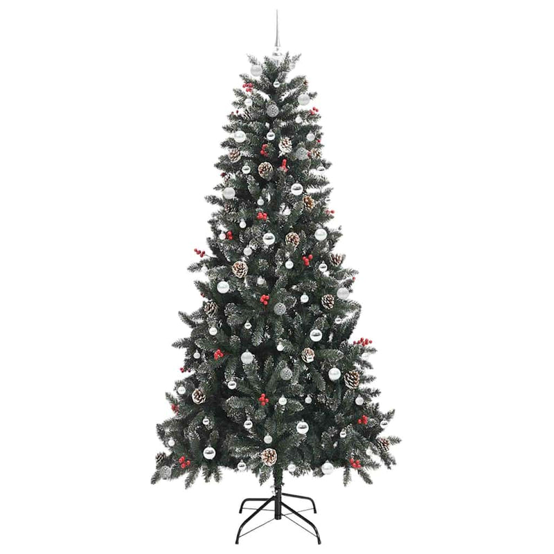 vidaXL Mű karácsonyfa 300 LED-del Zöld 129.5 x 129.5 x 240 cm