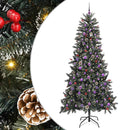vidaXL Mű karácsonyfa 300 LED-del Zöld 240 cm PVC és Műanyag és Acél