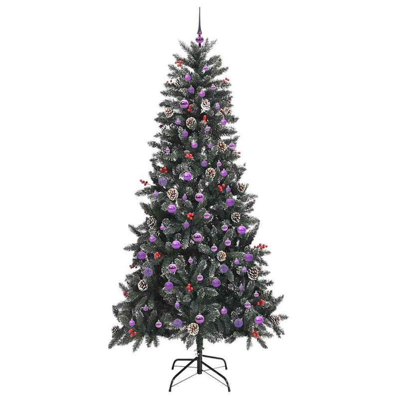 vidaXL Mű karácsonyfa 300 LED-del Zöld 129.5 x 129.5 x 240 cm