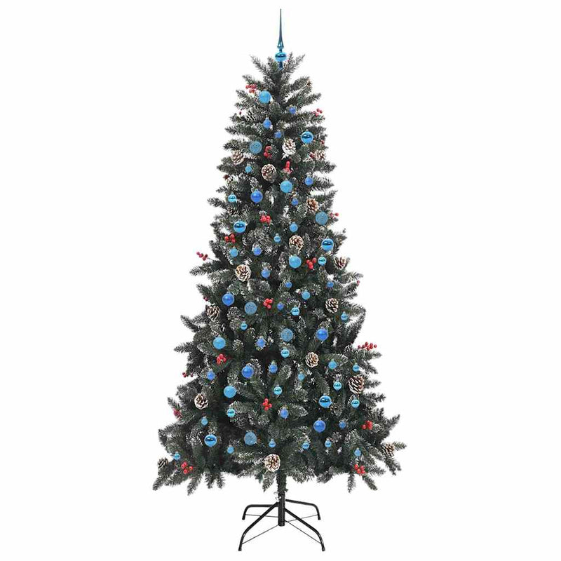 vidaXL Mű karácsonyfa 300 LED-del Zöld 129.5 x 129.5 x 240 cm