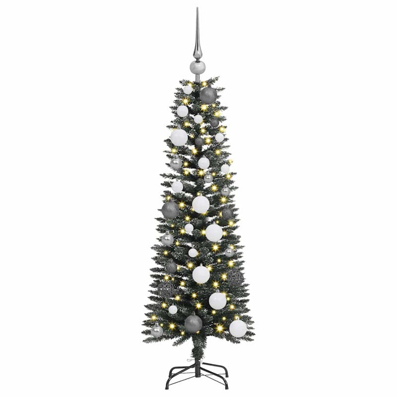 vidaXL Mű karácsonyfa with Decorative String Lights Zöld 120 cm PVC