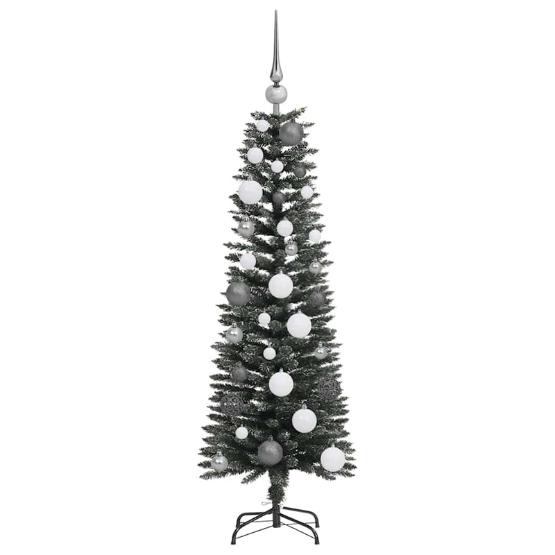 vidaXL Mű karácsonyfa with Decorative String Lights Zöld 120 cm PVC