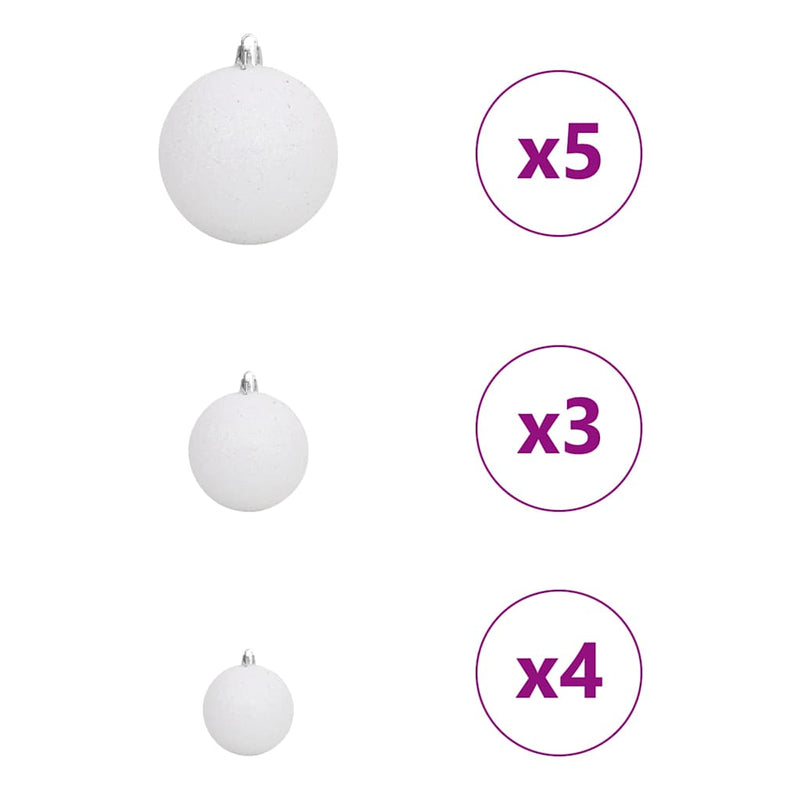 vidaXL Mű karácsonyfa with Decorative String Lights Zöld 120 cm PVC