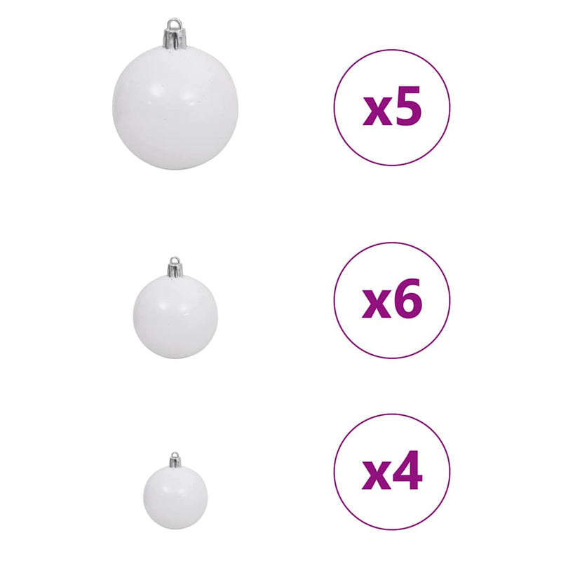 vidaXL Mű karácsonyfa with Decorative String Lights Zöld 120 cm PVC