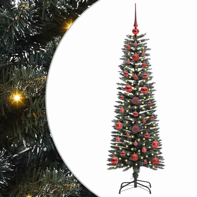 vidaXL Mű karácsonyfa Zöld 40,5 x 40,5 x 120 cm PVC és Műanyag és Acél
