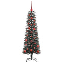 vidaXL Mű karácsonyfa 150 LED-del Zöld 120 cm PVC és Műanyag és Acél