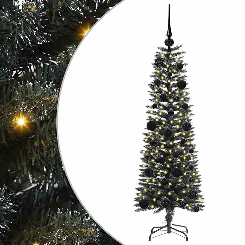 vidaXL Mű karácsonyfa Zöld 40,5 x 40,5 x 120 cm PVC és Műanyag és Acél