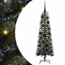 vidaXL Mű karácsonyfa 150 LED-del Zöld 120 cm PVC és Műanyag és Acél