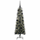 vidaXL Mű karácsonyfa 150 LED-del Zöld 120 cm PVC és Műanyag és Acél