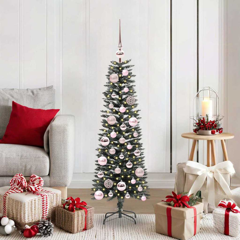 vidaXL Mű karácsonyfa Zöld 40,5 x 40,5 x 120 cm PVC és Műanyag és Acél
