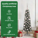 vidaXL Mű karácsonyfa 150 LED-del Zöld 120 cm PVC és Műanyag és Acél