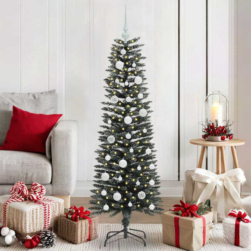 vidaXL Mű karácsonyfa Zöld 40,5 x 40,5 x 120 cm PVC és Műanyag és Acél