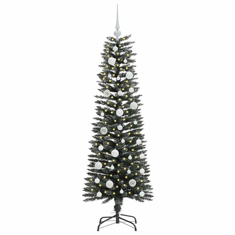 vidaXL Mű karácsonyfa Zöld 40,5 x 40,5 x 120 cm PVC és Műanyag és Acél