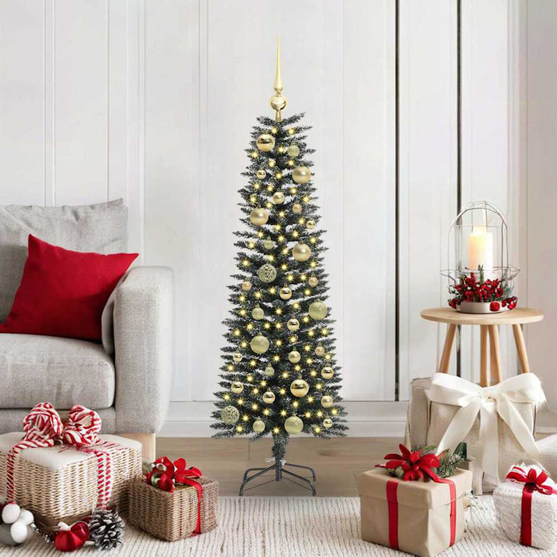 vidaXL Mű karácsonyfa Zöld 40,5 x 40,5 x 120 cm PVC és Műanyag és Acél