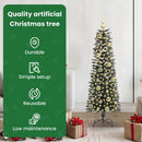 vidaXL Mű karácsonyfa 150 LED-del Zöld 120 cm PVC és Műanyag és Acél