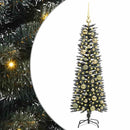 vidaXL Mű karácsonyfa 150 LED-del Zöld 120 cm PVC és Műanyag és Acél