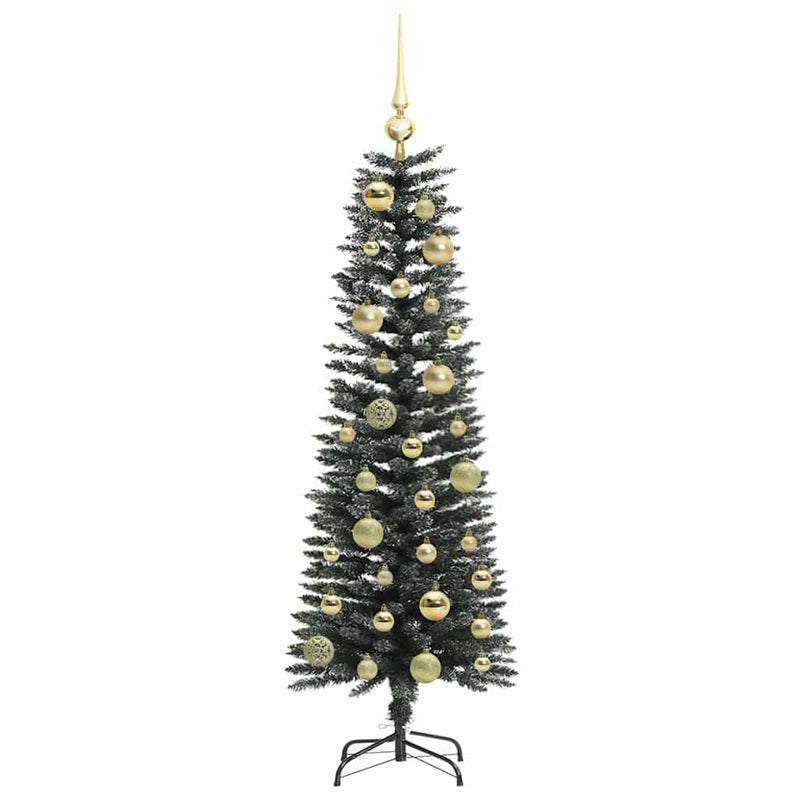 vidaXL Mű karácsonyfa Zöld 40,5 x 40,5 x 120 cm PVC és Műanyag és Acél