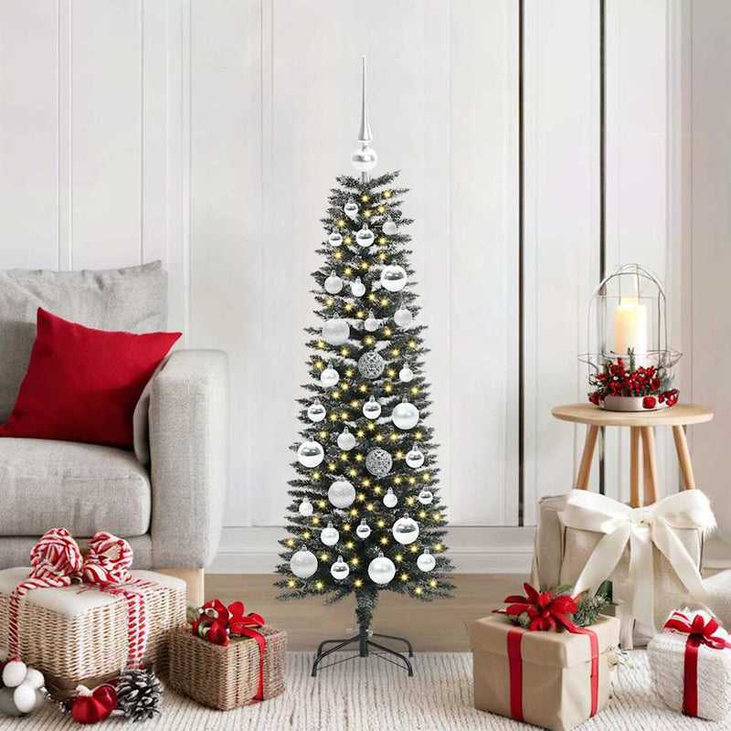 vidaXL Mű karácsonyfa Zöld 40,5 x 40,5 x 120 cm PVC és Műanyag és Acél