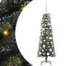 vidaXL Mű karácsonyfa 150 LED-del Zöld 120 cm PVC és Műanyag és Acél