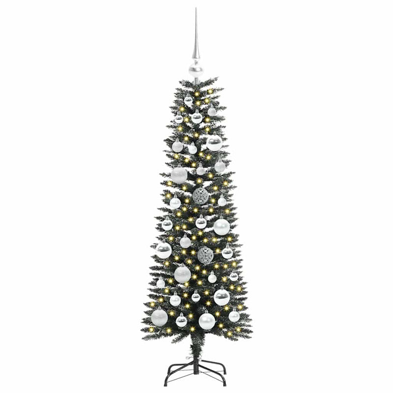vidaXL Mű karácsonyfa Zöld 40,5 x 40,5 x 120 cm PVC és Műanyag és Acél