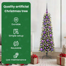 vidaXL Mű karácsonyfa 150 LED-del Zöld 120 cm PVC és Műanyag és Acél