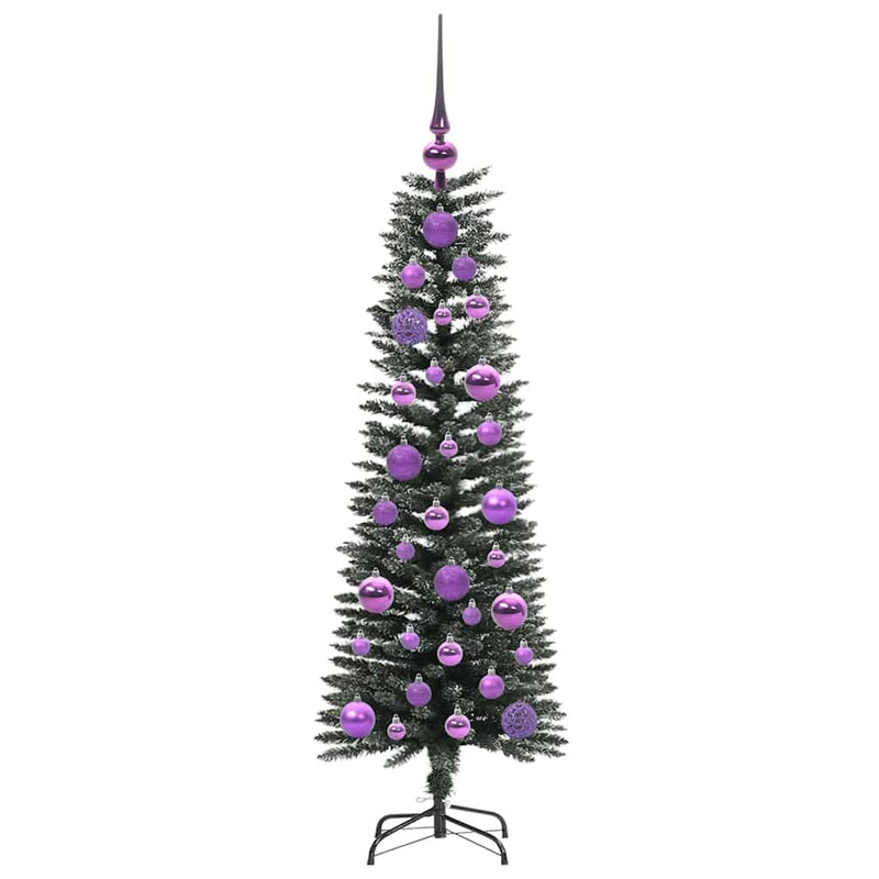 vidaXL Mű karácsonyfa Zöld 40,5 x 40,5 x 120 cm PVC és Műanyag és Acél