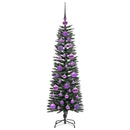 vidaXL Mű karácsonyfa 150 LED-del Zöld 120 cm PVC és Műanyag és Acél