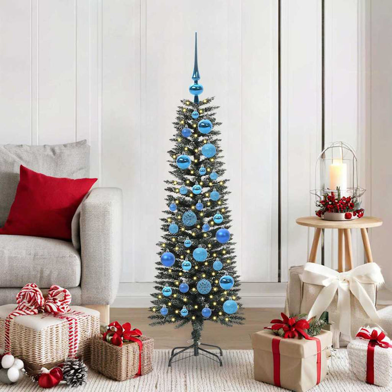 vidaXL Mű karácsonyfa Zöld 40,5 x 40,5 x 120 cm PVC és Műanyag és Acél