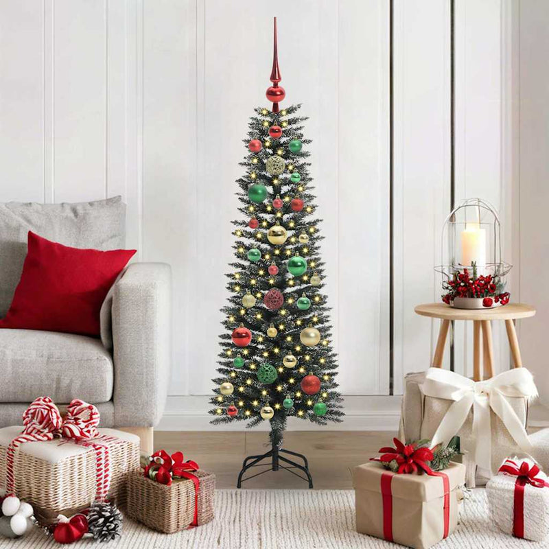 vidaXL Mű karácsonyfa Zöld 40,5 x 40,5 x 120 cm PVC és Műanyag és Acél