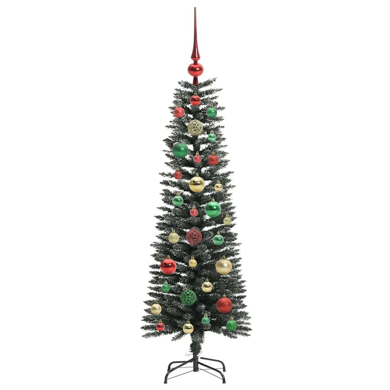 vidaXL Mű karácsonyfa Zöld 40,5 x 40,5 x 120 cm PVC és Műanyag és Acél