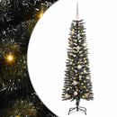 vidaXL Mű karácsonyfa 150 LED-del Zöld 150 cm PVC és Műanyag és Acél