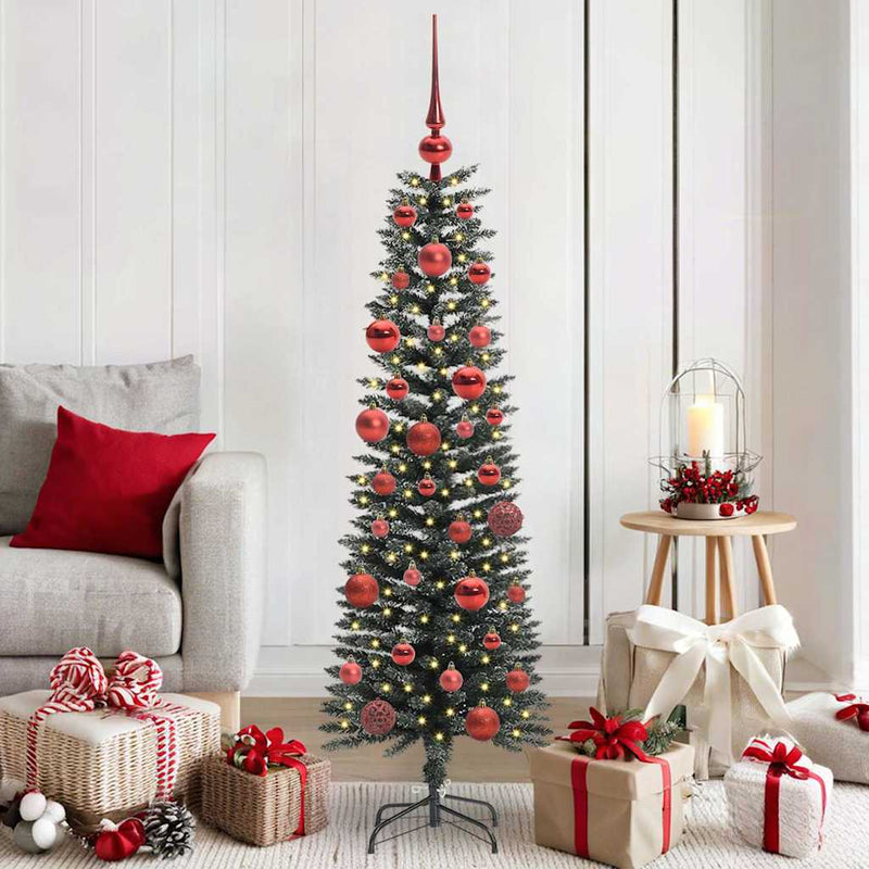 vidaXL Mű karácsonyfa Zöld 43 x 43 x 150 cm PVC és Műanyag és Acél