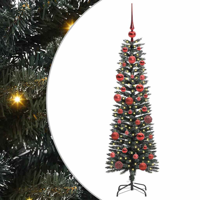 vidaXL Mű karácsonyfa Zöld 43 x 43 x 150 cm PVC és Műanyag és Acél