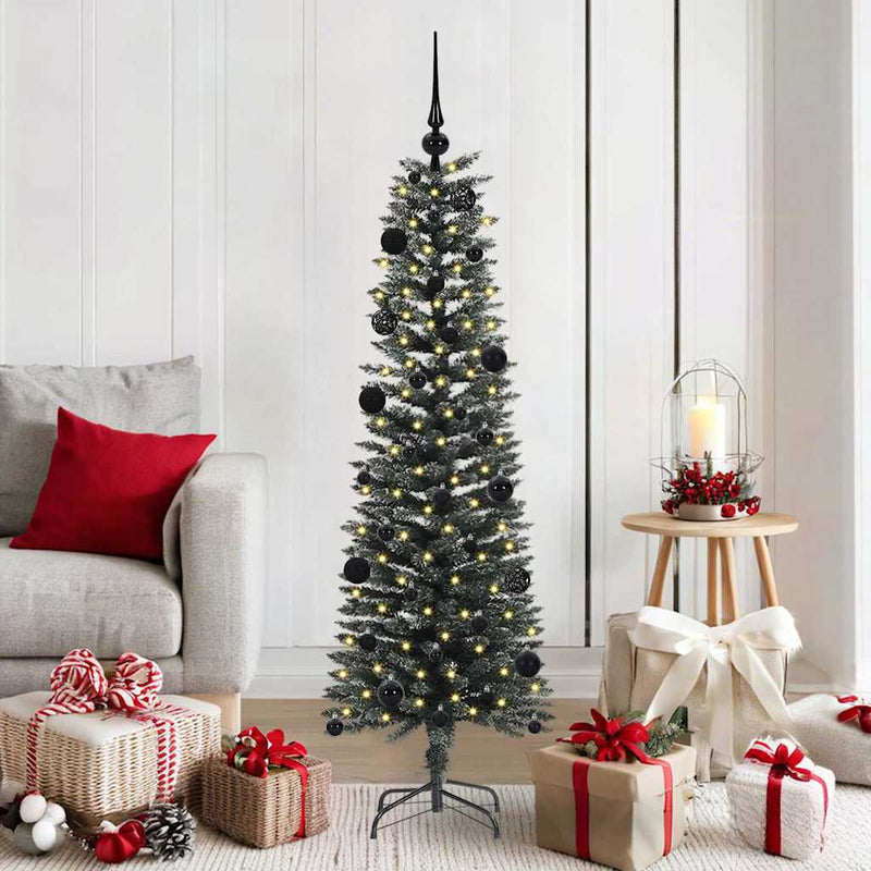 vidaXL Mű karácsonyfa Zöld 43 x 43 x 150 cm PVC és Műanyag és Acél